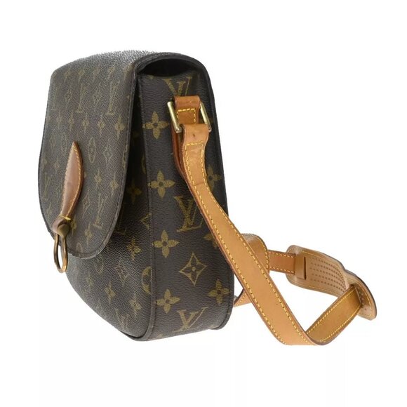 LOUIS VUITTON Saint Cloud GM Shoulder Bag Monogram Leather Brown M51242 80FA523 - Picture 2 of 10